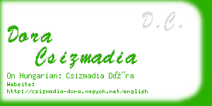 dora csizmadia business card